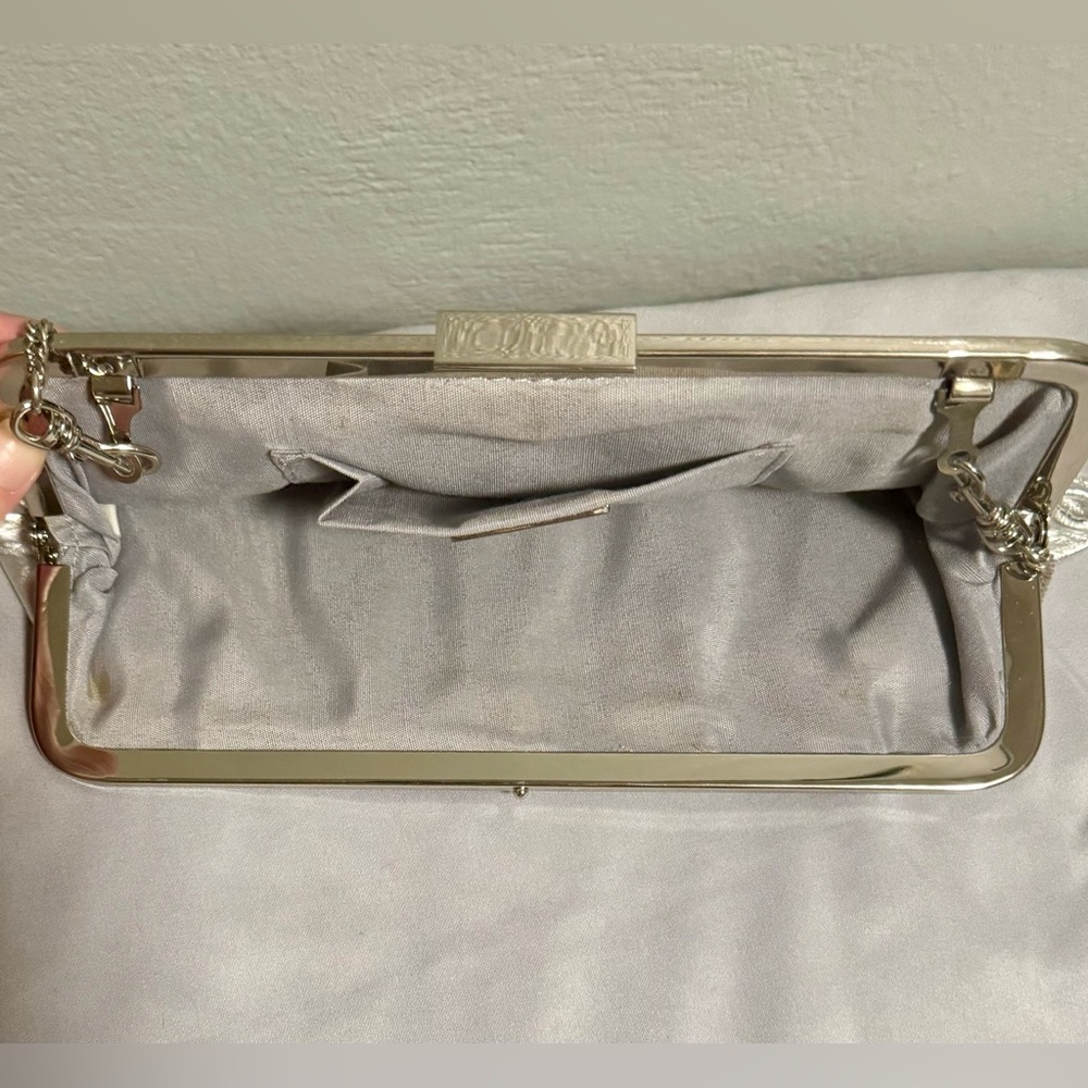 Elegant Giani Bernini Silver Shoulder & Clutch Bag - EUC - Picture 10 of 16
